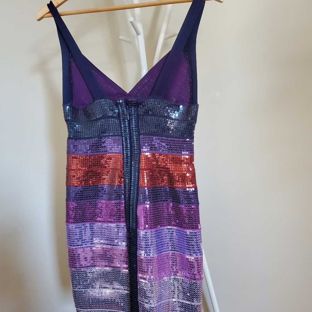 Herve Leger sequin mini dress